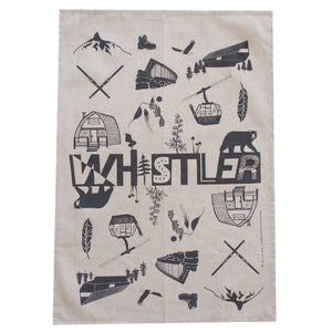Whistler Teatowel - flax
