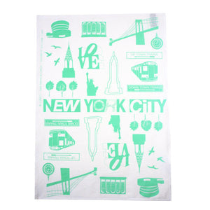 NYC City Teatowel - Lucite Green